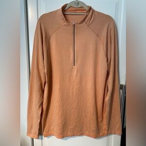Lululemon Metal Vent Tech Half-Zip 2.0 Stoney Peach / Warm Apricot Sz XL